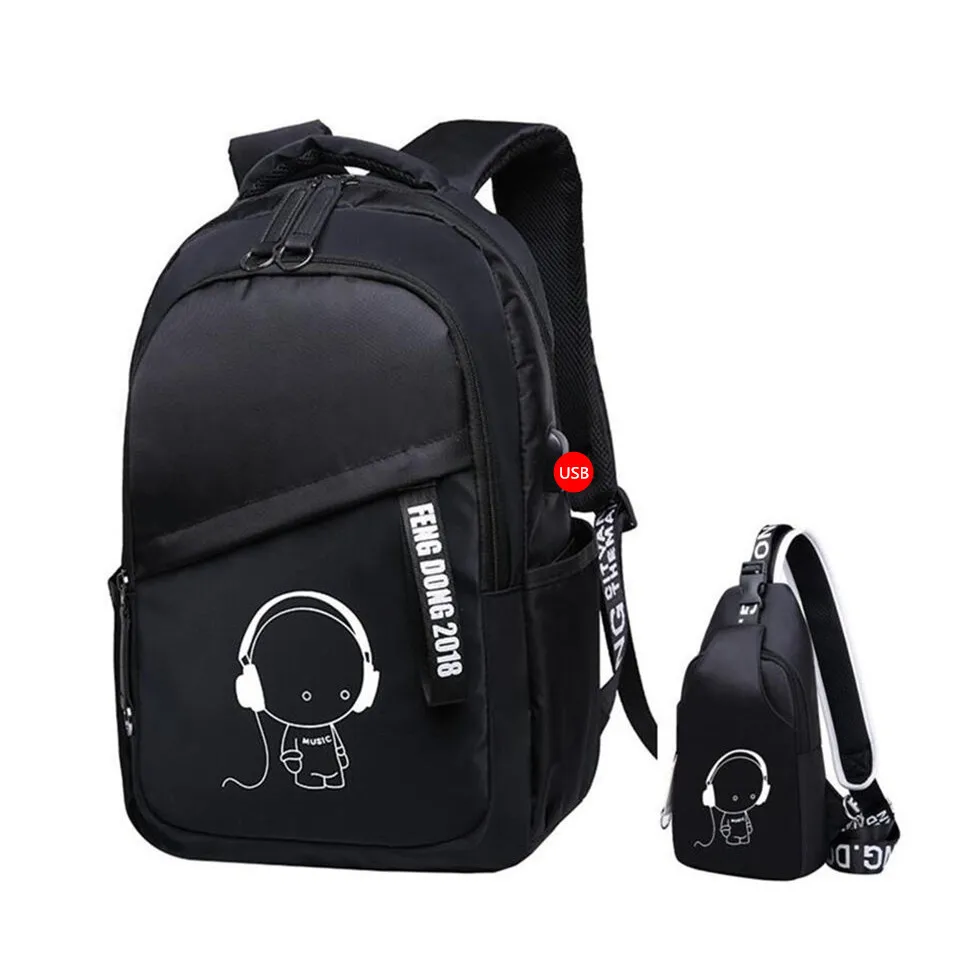 FengDong детские школьные ранцы для мальчиков, сумка на лямках, Водонепроницаемый Школьный рюкзак для девочек, школьный рюкзак, Детская сумка на плечо - Цвет: Full Black