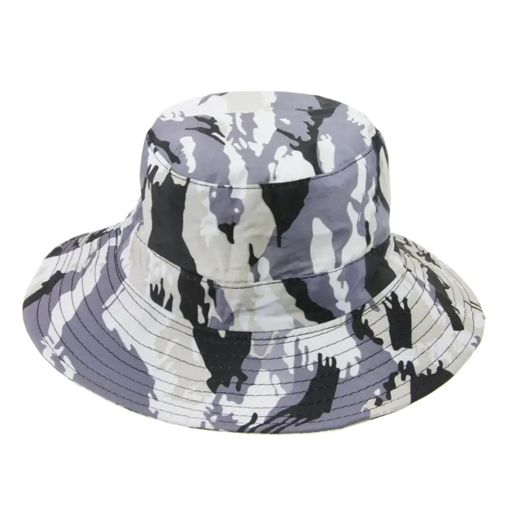 Children's Camouflage Big Hat UPF50 + UV Ray Sun-Proof Sun Hat Bucket Big Brim For Boys Kids Hiking And Beach Equipment