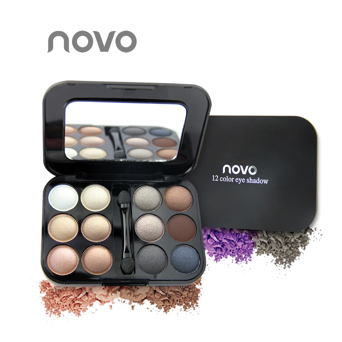 

Smoky Cosmetic Set 12 Colors Professional Natural Shimmer Eyeshadow Makeup Eye Shadow Palette Nude Eye Shadow Glitter