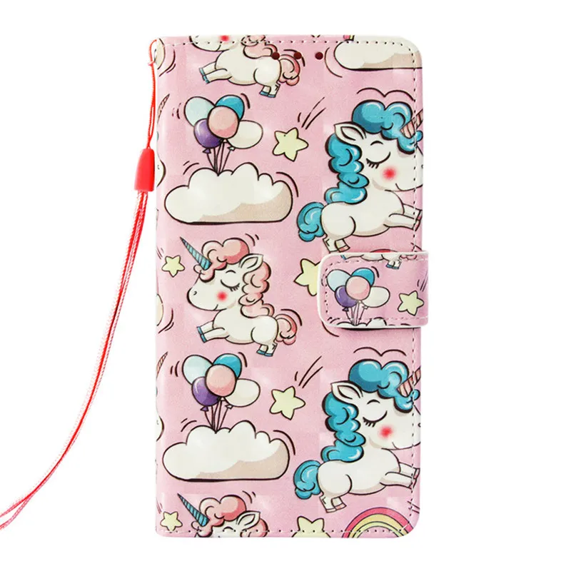 Люксовый чехол Чехлы для Nokia 2,1 3,1 5,1 6,1 7,1 7 Plus N635 N630 Coque Повседневное кожаный чехол-Бумажник для телефона с карманом для карты P03E - Цвет: Pink Pony