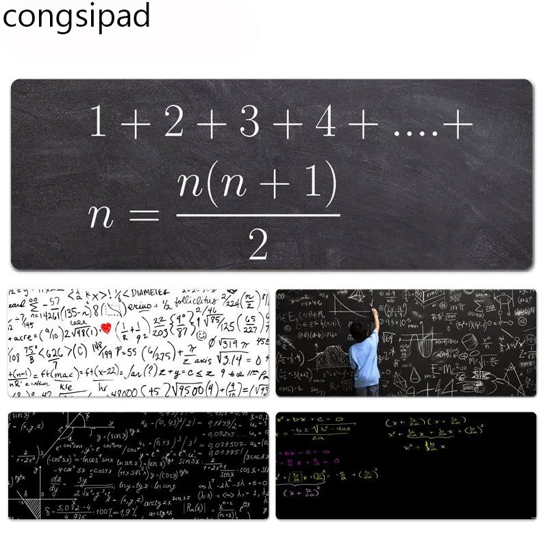 

congsipad New Designs Math Wallpaper Beautiful Anime Mouse Mat Size for 300x600x2mm and 300x900x2mm Mousepad