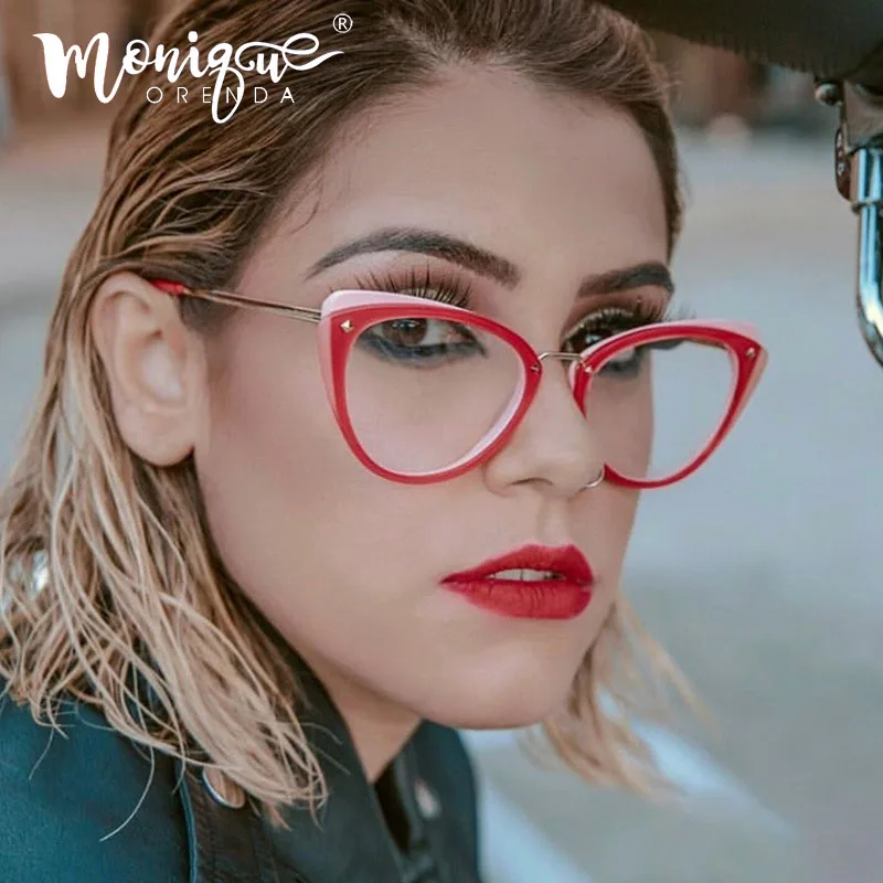 

2019 Vintage female cat eye glasses spectacle frame women eyeglasses computer myopia retro ladies eyewear clear lens glasses
