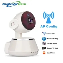 Беспроводная поворачивающаяся IP-камера WIFI 720 CCTVКамера для безопасности дома со слотом для Micro SD с поддержкой микрофона и P2P бесплатным приложением для Iphone и Android