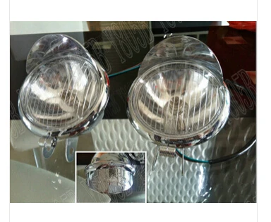 Хромированные Противотуманные фары для Kawasaki Vulcan VN400 VN500 VN800 VN900 VN1500 1700 VN 2000 Chopper