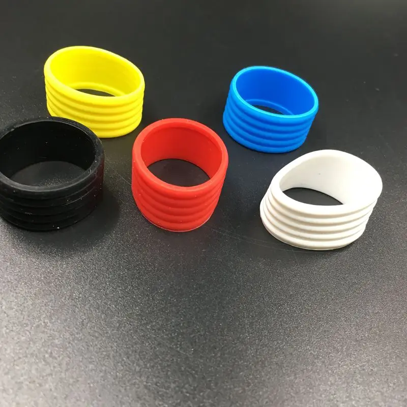 5 قطع مقبض سيليكون حلقة مضرب تنس مضرب تنس overgrip تستخدم مختلف الألوان