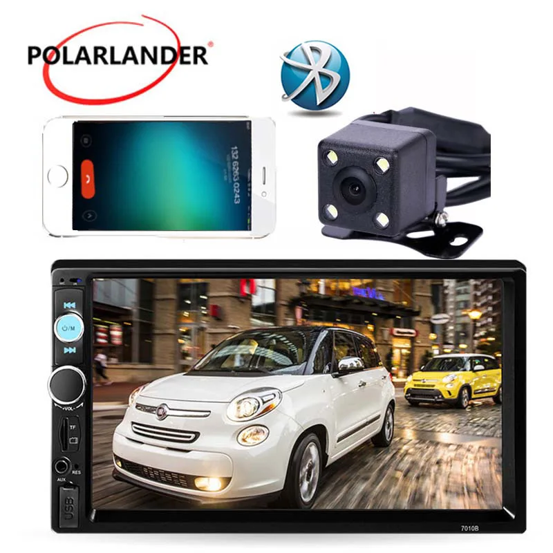 

2 DIN 7 languages menu Car Radio MP5 MP4 Player Support TF/USB/FM/Auxin Double touch screen Stereo with Rear camera Mirror Link