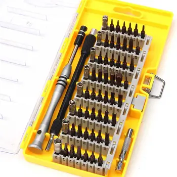 

60 in 1 Precision Screwdriver Tool Kit Magnetic Set for Cell Phone Tablet Compact Repair Maintenance With Case deburring tool