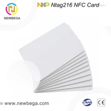 10 шт. RFID Ntag216 NFC карта 13,56 МГц простая белая карта больше места для хранения для Zebra Evoil Datacard IDP принтер