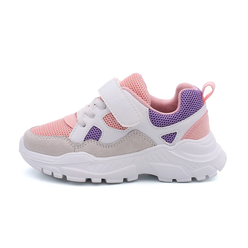 BABAYA/Детская спортивная обувь; модные кроссовки для девочек; обувь для мальчиков; сетчатая дышащая обувь; Новинка года; сезон весна-осень; детские кроссовки - Цвет: pink