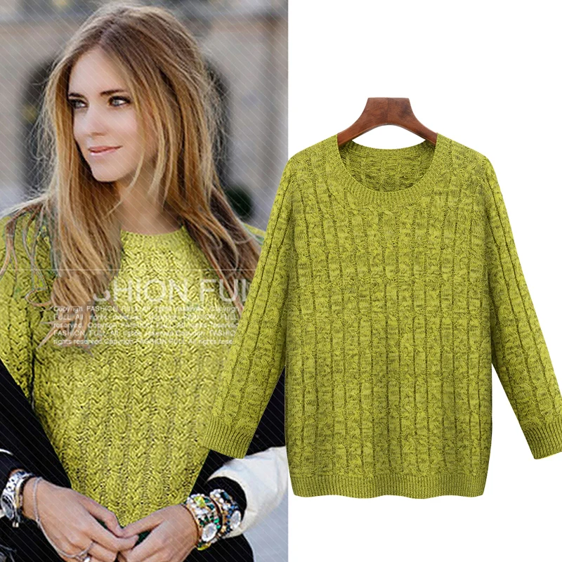 Yibaka XXL XXXL 2017 Plus Size Women sweater autumn and winter fashion