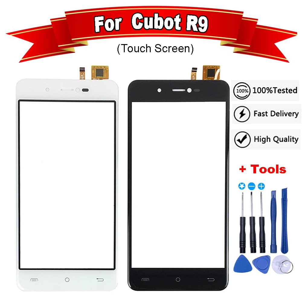 

5.0 inch For Cubot R9 Touch Panel Sensor Touch Screen Digitizer Replacement Black/White For R9 touch+free Tools