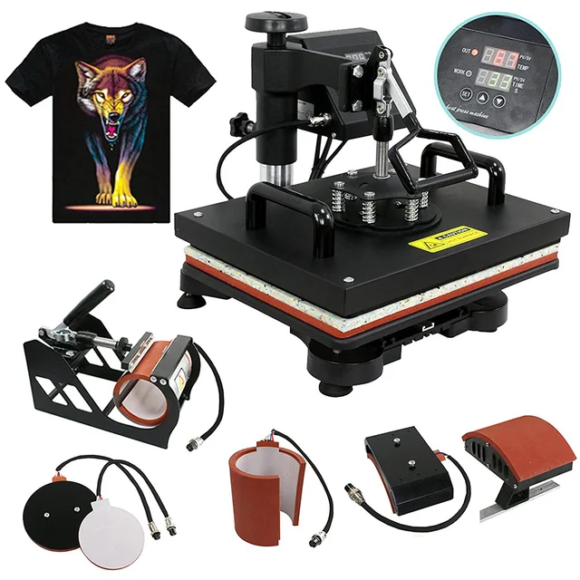 heat press with slide out platen