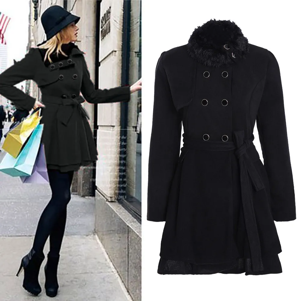Женское теплое тонкое шерстяное пальто, куртка, толстая парка, длинный отложной воротник, верхняя одежда, куртка, элегантные пальто, свободные зимние, плюс размер 626