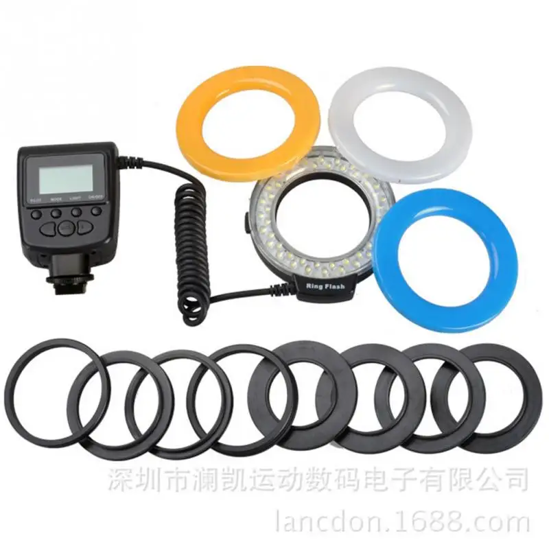 

NEW Ring Flash Speedlite for Canon 5D 6D 7D Mark II 550D 600D Nikon D7100 D800 D600 Olympus Panasonic DSLR Camera
