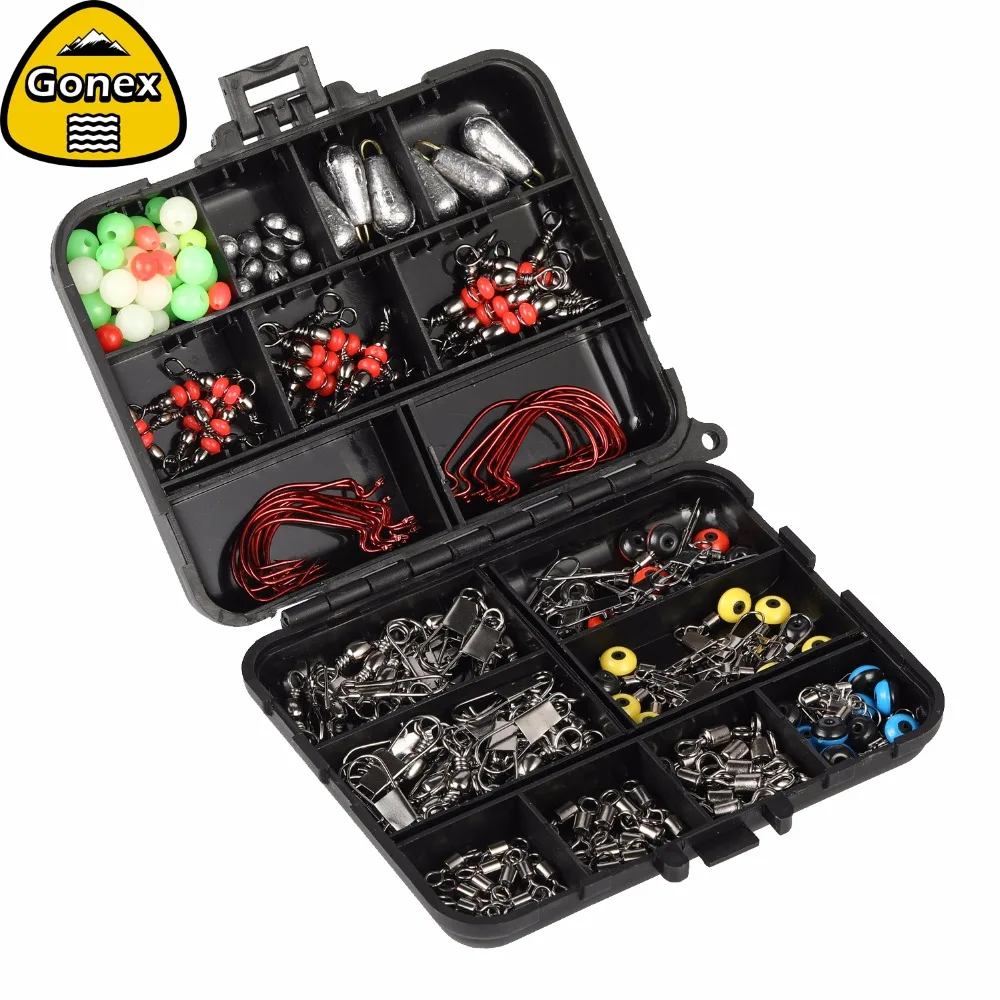 Fishing Tackle Bait Box Carp Course Hook Swivels Spinner Lure Case Storage L3E6 