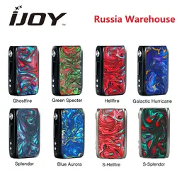 Лидер продаж Оригинал IJoy Shogun Univ 180 Вт поле Mod работает на Двойной 18650 батарея коробка Vape Mod Vape испаритель VS перетащите 2/luxe