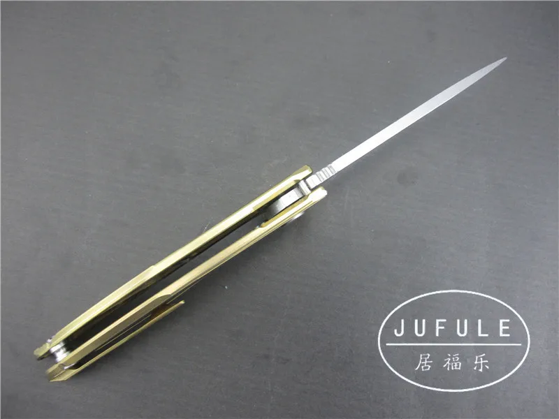 JUFULE 2017 сделанный Dmitry Sinkevich Neon Flipper складной нож D2 blade TC4 титановые походные