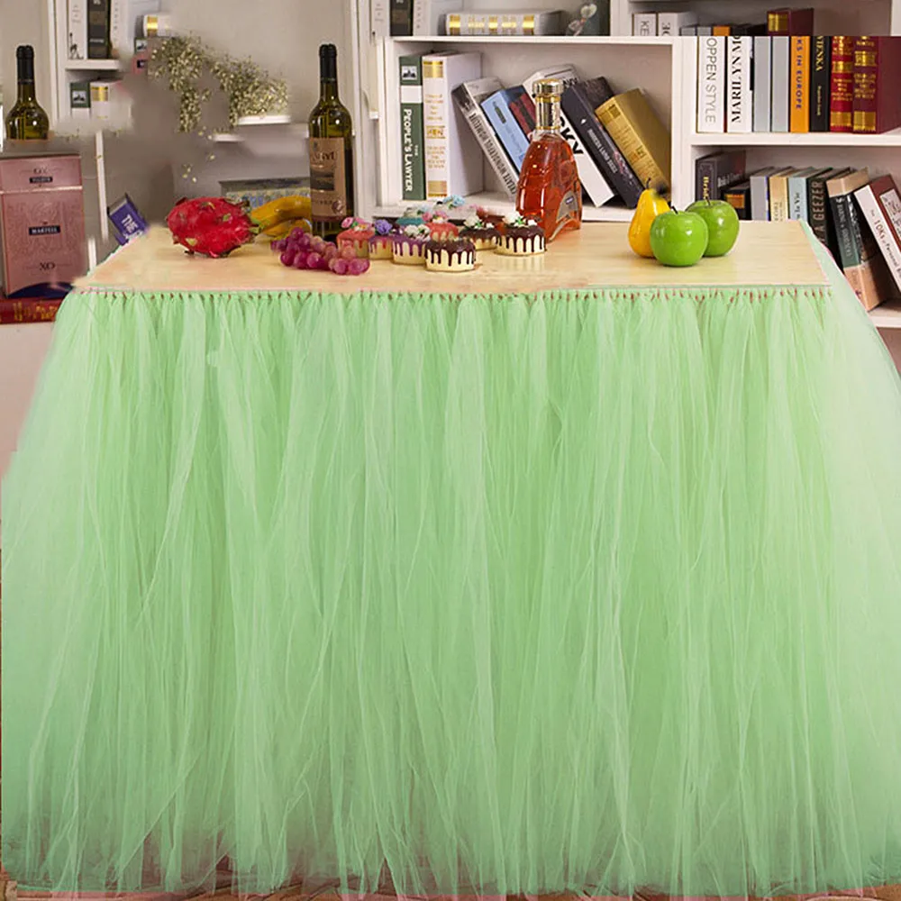Queen Snowflake Tutu Table Skirt Custom Winter Wonderland Tulle Table