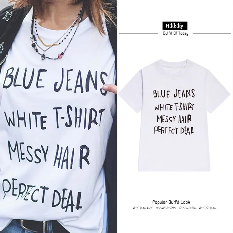 Hillbilly New Blue Jeans T Shirt Messy Hair Street Letters T Shirts Women S Short Sleeve White Cotton Female Tshirts Tops Tees T Shirt Women Tshirt Topwomen Short Sleeve Aliexpress Hillbilly New Blue Jeans T Shirt Messy Hair Street Letters T Shirts Women S Short Sleeve White Cotton Female Tshirts Tops Tees T Shirt Women Tshirt Topwomen Short Sleeve Aliexpress