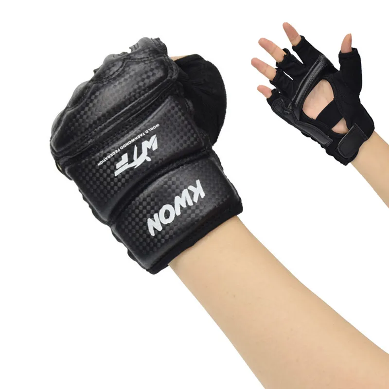 

Half Mitts MMA Training Boxing Punch Bag Kickboxing Sparring Grappling Martial Arts Muay Thai Taekwondo Gloves for Adult Kids