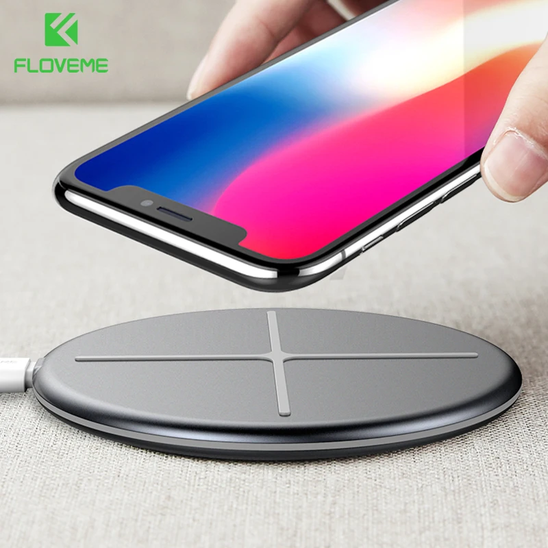 FLOVEME Cross QI Беспроводное зарядное устройство для iPhone X XS Max XR samsung S8 S9 S10 Plus S10E Xiaomi Mi 9