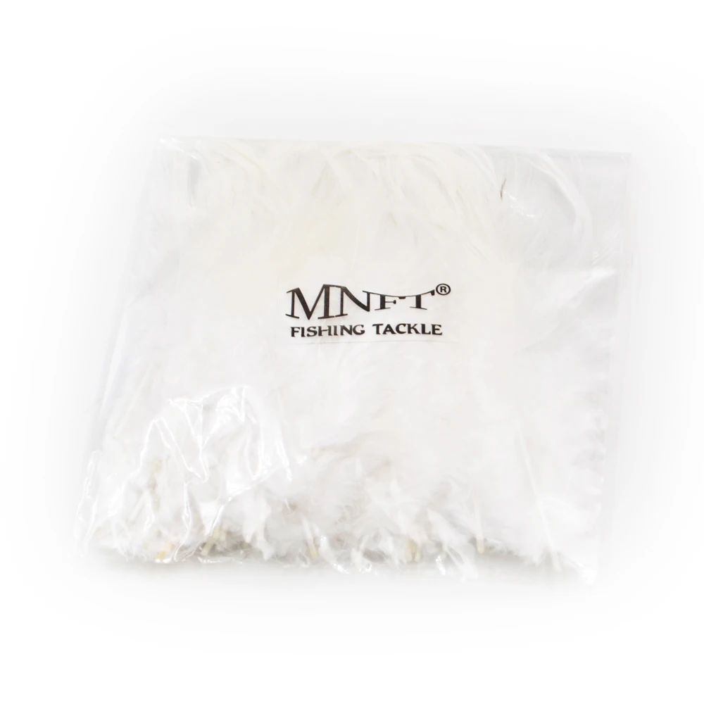 MNFT 50 шт./лот крем белые шеи мухобойка материал Курица Перо Hackle Making Marabou волосы для ловли нахлыстом
