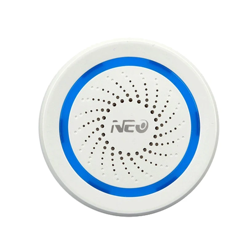 NEO Coolcam NAS-AB02Z Z-wave Plus Wireless Home Automation Battery-Powered Also Can Be Charged With USB Siren Alarm Sensor