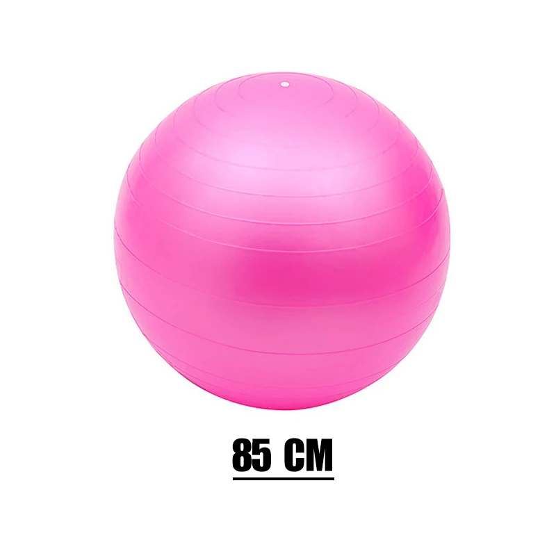 45/55/65/75/85cm йога мяч гладкой Фитнес баланс Пилатес Упражнение дома спортивный гимнастический костюм для беременной женщины с воздушным насосом - Цвет: 85cm Pink
