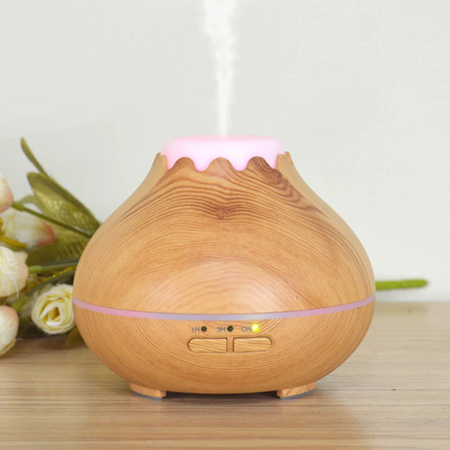 Mini Humidifier Essential Oil Diffuser Portable Home Aromatherapy Wood