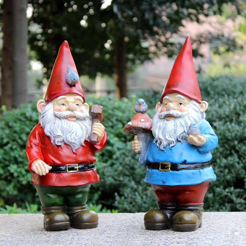 large resin gnomes