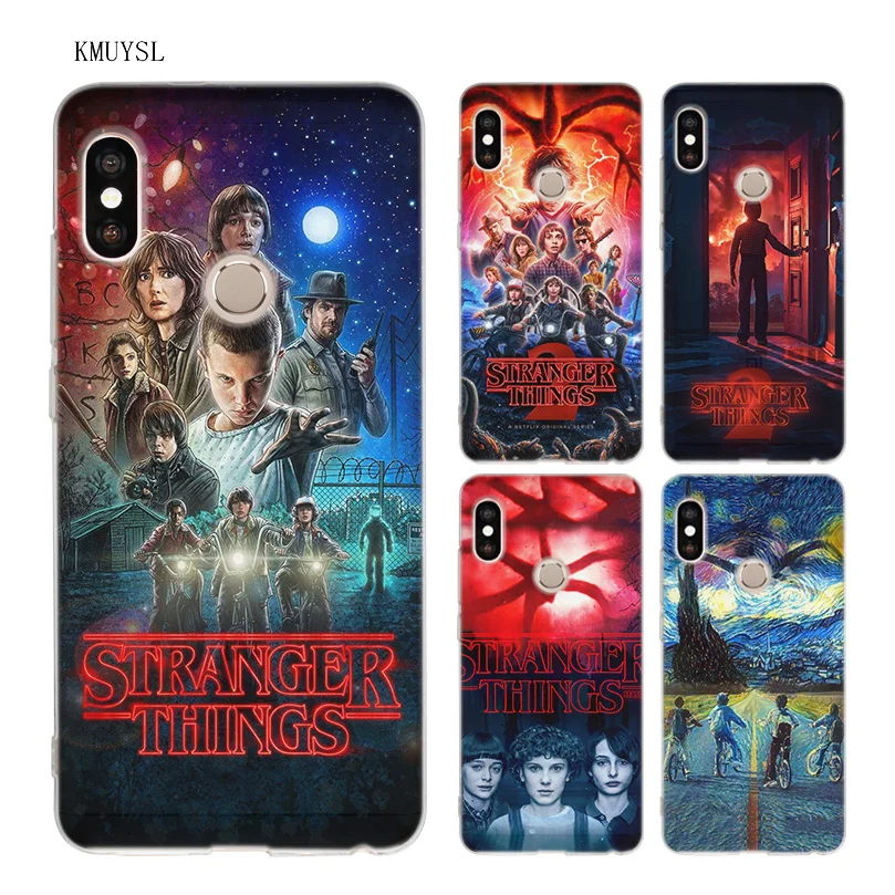 

KMUYSL Stranger Things poster TPU Clear Soft Case Cover Shell for Xiaomi Redmi Note 5 Plus 5A 5X A1