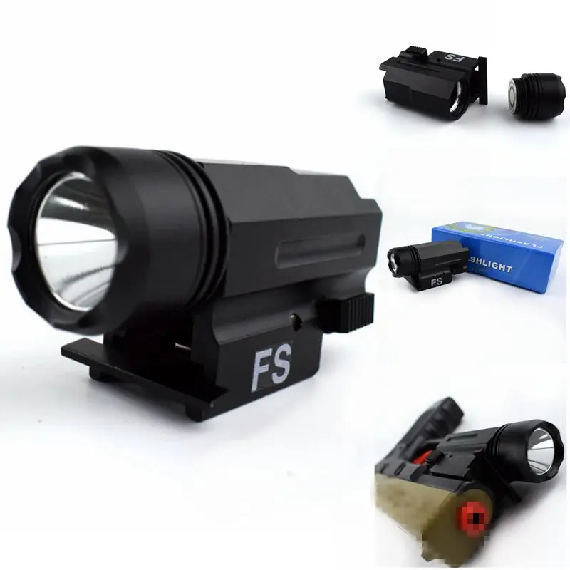 Tactical LED Flashlight Hunting Laser Pistol Guns Glock 17 19 Outdoor