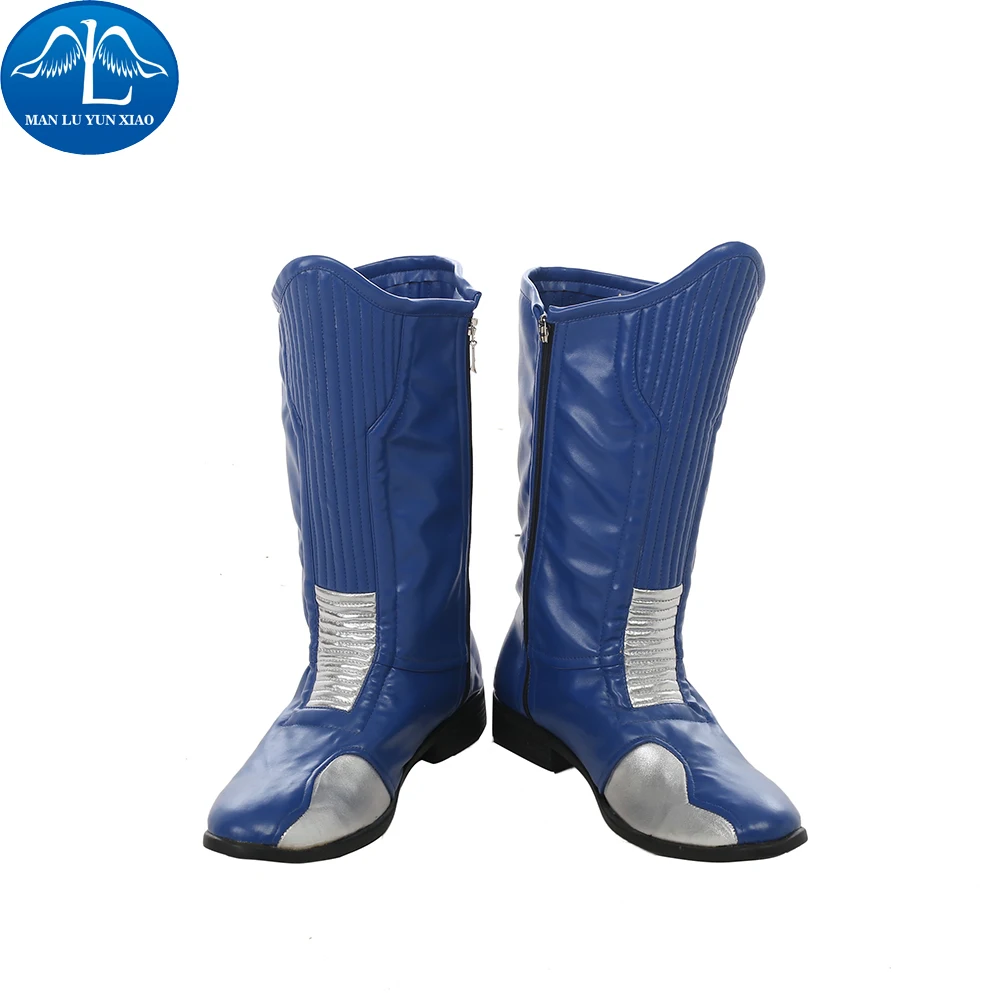 

MANLUYUNXIAO New Arrival Men's The Flash Cosplay PU Leather Carnival Cosplay Boots For Men Custom Made