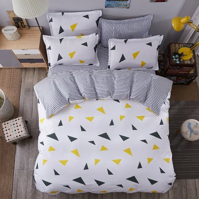

On Sale 4Pcs Bedding-set Cotton Bedding Set 1 Sheet 1 Duvet Cover 1 pillowcase Queen Size Bed Sets Linens