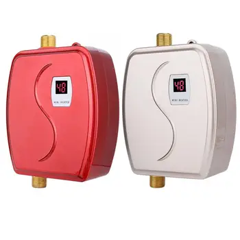 

3000W Mini Instant Heating Electric Water Heater Tankless Hot Instantaneous Water Heater System for Home Kitchen Bathroom