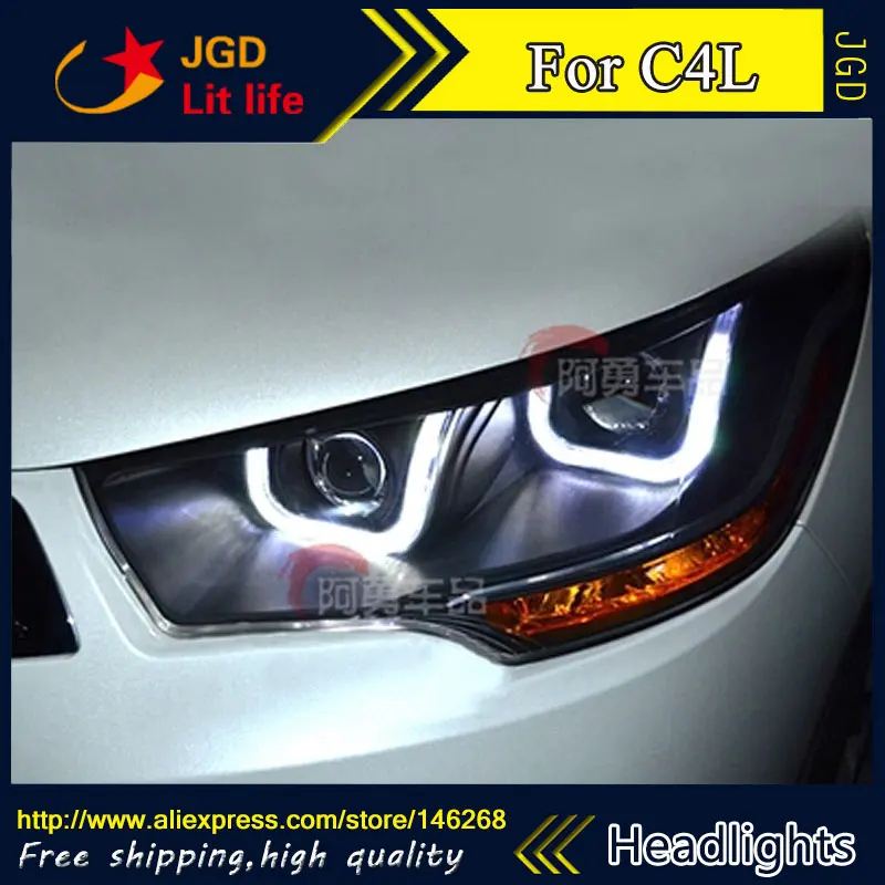 Free shipping ! Car styling LED HID Rio LED headlights Head Lamp case for Citroen C4L 2013 Bi-Xenon Lens low beam Free shipping ! Car styling LED HID Rio LED headlights Head Lamp case for Citroen C4L 2013 Bi-Xenon Lens low beam