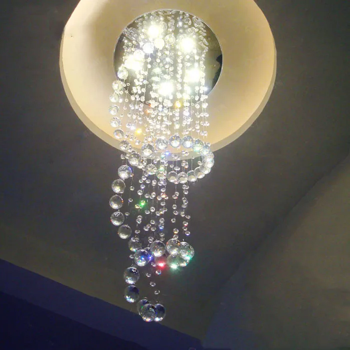 

Rotary stairs chandeliers villas hall lights modern crystal chandeliers double living room lights led stairs chandeliers