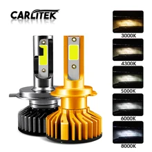 CARLitek мини H7 Led Canbus H4 турбо автомобиль лампочка для передних фар лампа H 11 Led H1 HB4 HB3 н7 H8 H3 противотуманная фара 4300 K 6000 K