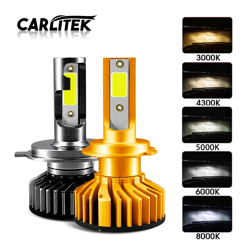 CARLitek мини H7 Led Canbus H4 турбо автомобиль лампочка для передних фар лампа H 11 H1 HB4 HB3 н7 H8