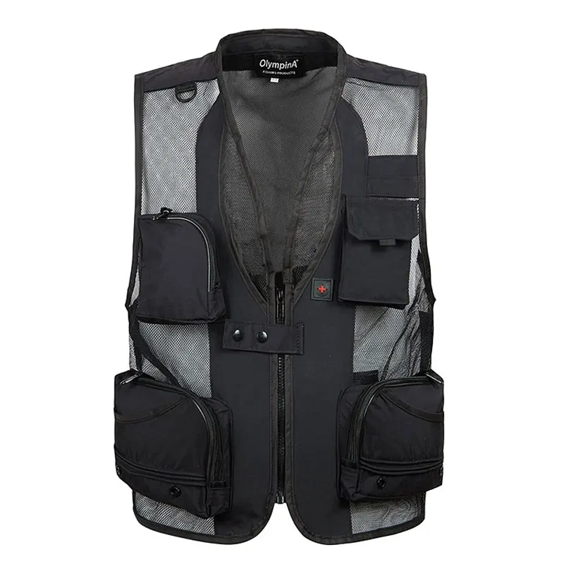 Outdoor Mesh Vest 4XL,5XL For Men Summer Work Utility Hunting Travels