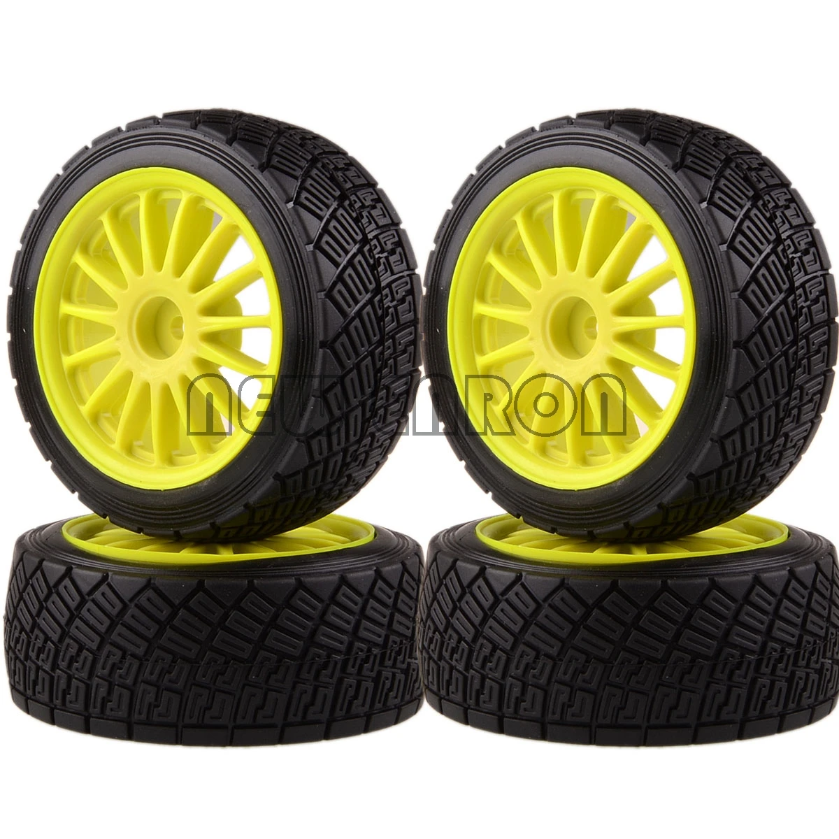 Новые ENRON 4 шт. 2," колеса обода ступицы и 80 мм шины подходят для 1/10 1:10 HPI WR8 Flux ралли 3,0 110697 94177 - Цвет: Green