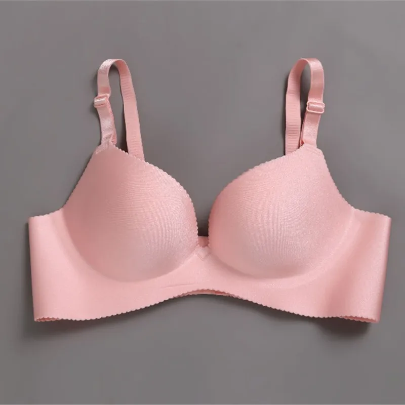 

2019 Women's Sexy Push Up Bras Comfort Deep V-Neck Lingerie Seamless Bra Wire Free Bra for Girls Female