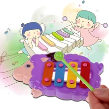 Baby Music Toy 4-note Resonator Bells Animal Design for Kids Educational Toy Baby Infant Playing Toy Musical Instrument