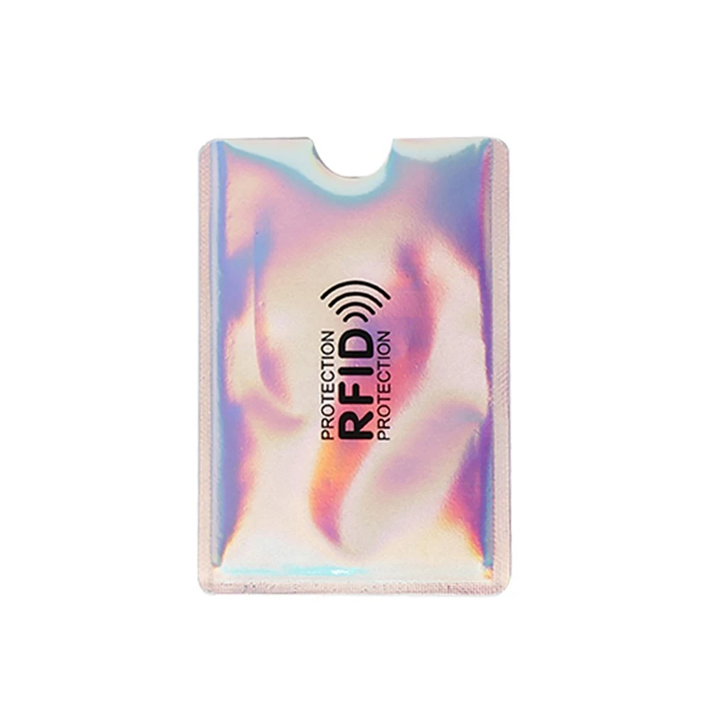 10 шт. Алюминиевый RFID блокирующий держатель для карт чехол Противоугонный