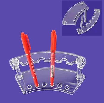 

New Plastic Pen Jewelry Display Holder Clear Acrylic Stand Rack High Quality 6 Slot