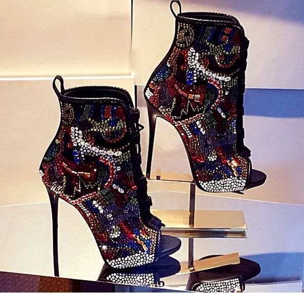 Bling-Bling-Crystal-Open-Toe-Booties-2015-Sexy-Thin-High-Heels-Lace-up-Shoes-Lady-Real