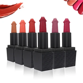 

6 Colors/Set Sexy Mushroom Lipstick Waterproof Matte Long Lasting Lipgloss