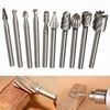 High Speed HSS Routing Router Bits Burr Rotary Tools Suit Dremel & Rotary Tool Engraving Wood Working Tools Attachment ► Photo 2/6
