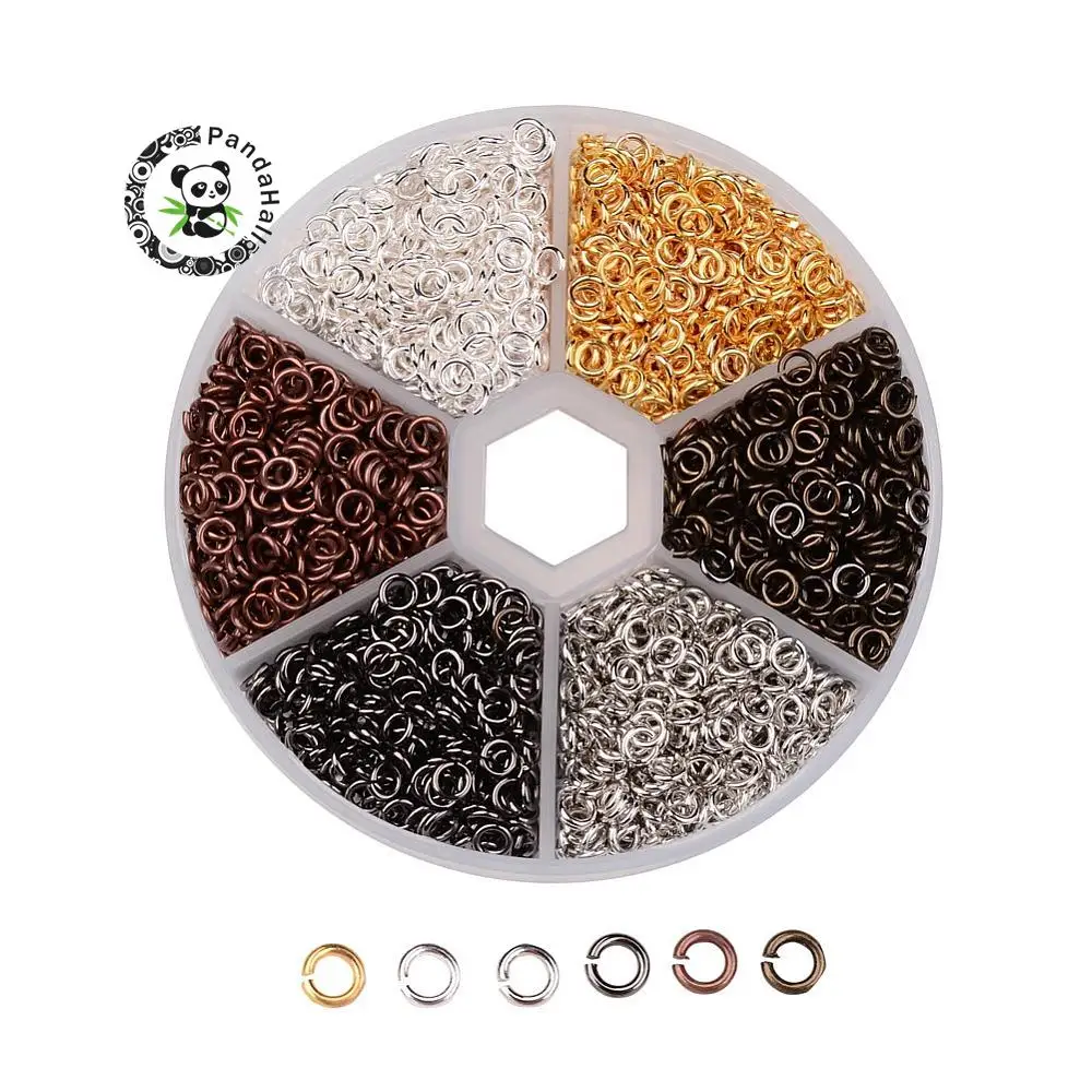 4/5/6/7/8/10mm 1 Box Close but Unsoldered Brass Metal Jump Rings for Jewelry Making DIY Findings Accessories Supply Mixed Color | Украшения