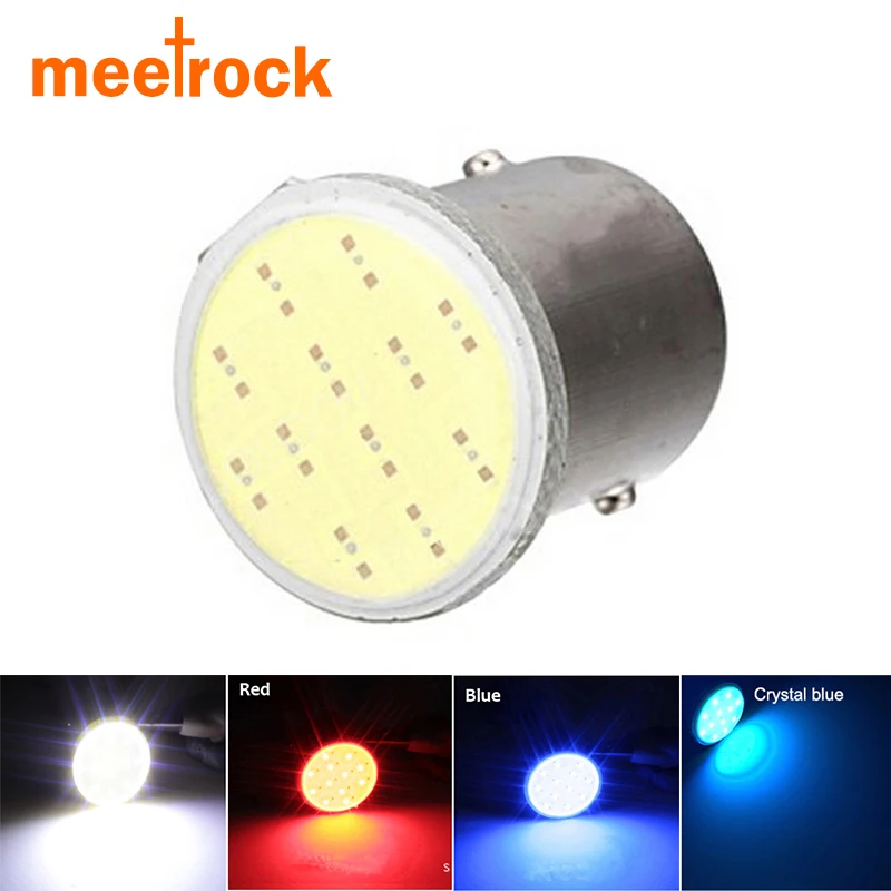 Meetrock большая акция cob p21w led 1156 ba15s 12SMD автомобильный светильник белый Мотоцикл Авто